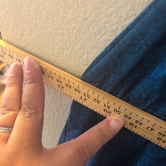 NWT Torrid 4X Blue Floral Tea-Length Trapeze Dress - Picture 7 of 8